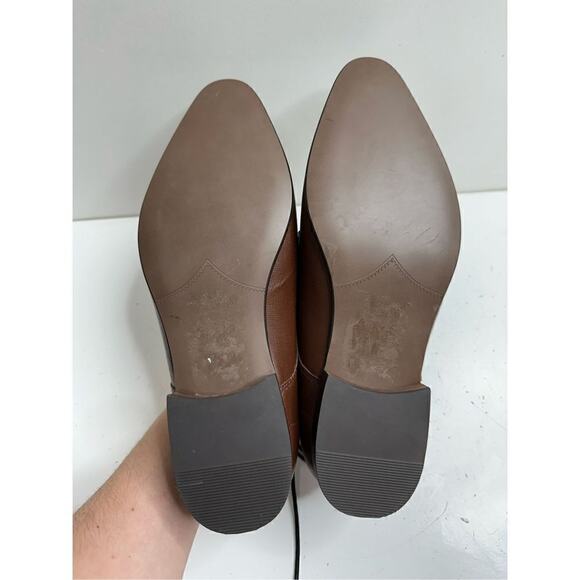 BP Derby Shoes Mens Size 8.5‎ Brown Textured Leather Plain Toe Shoes NEW main image 9